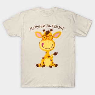 Little Gregor Giraffe Speaks Cockney Rhyming Slang T-Shirt